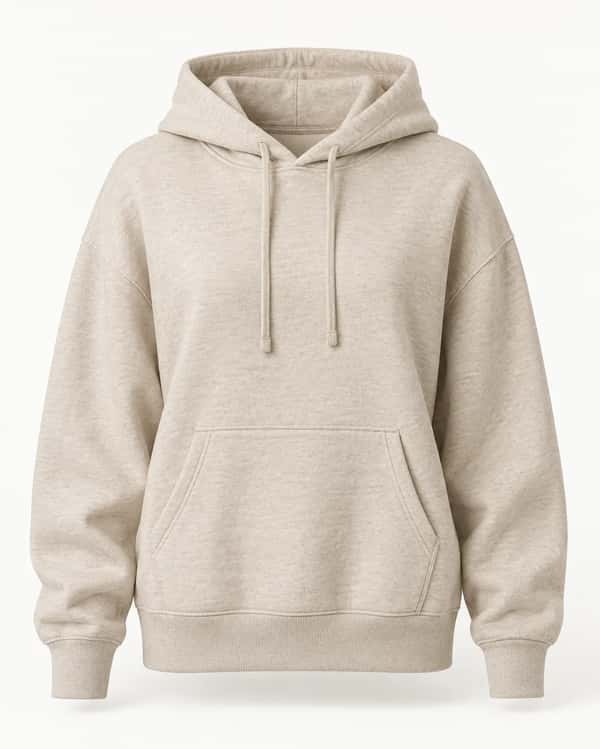 Relaxed Pullover Hoodie - Oatmeal