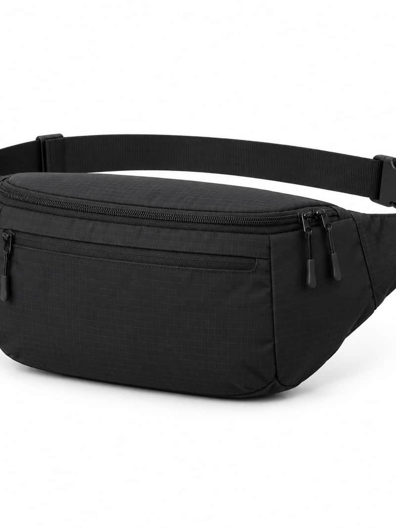 Ripstop Hip Bag-Meteorite Black